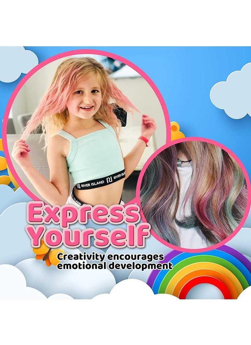 HomarKet - 36-Piece Temporary Hair Colour Chalk Set Multicolour - Image 1