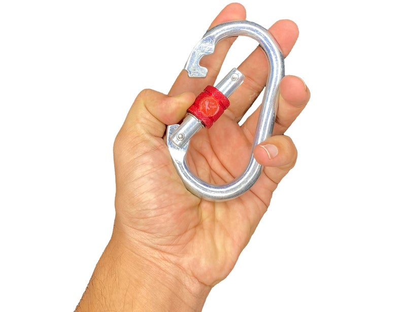 The Yogis O-Shaped Steel Climbing Carabiner Screw 10mm for Chains, Ropes, Camping, Hiking, Climbing, Rigging, Connecting Link. - Image 2