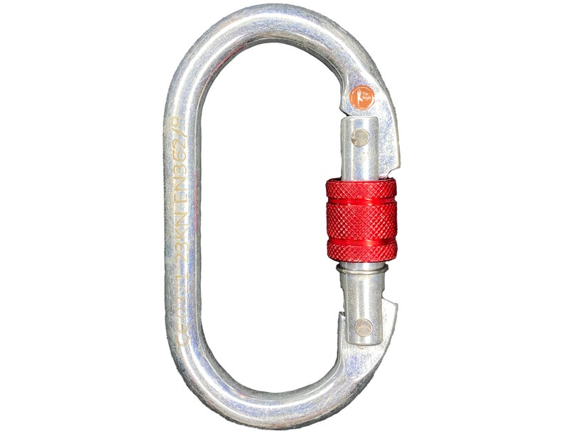 The Yogis O-Shaped Steel Climbing Carabiner Screw 10mm for Chains, Ropes, Camping, Hiking, Climbing, Rigging, Connecting Link. - Image 3