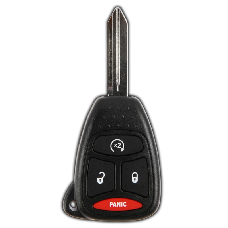 KeylessOption Keyless Remote Start Fob Uncut Car Ignition Key for Dodge Dakota, Ram, Durango, KOBDT04A, OHT692714AA