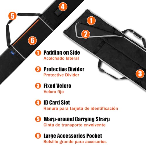 ZELARMAN Premium Guide Rail Bag, Double Side Track Saw Bag, Protective Carrying Case for 55-60 Inch Guide Rail Tracks - Image 5