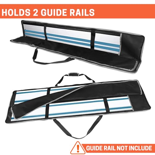 ZELARMAN Premium Guide Rail Bag, Double Side Track Saw Bag, Protective Carrying Case for 55-60 Inch Guide Rail Tracks - Image 3