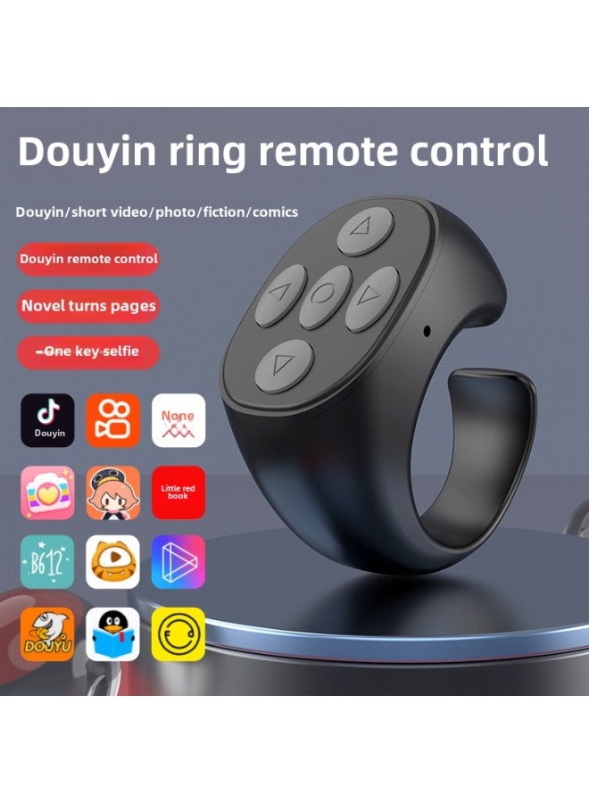 Bluetooth Smart Ring Remote Control Xiaohongshu Short Video Likes Selfie Hands-free Lazy Artifact-Color:Pink  - Image 2