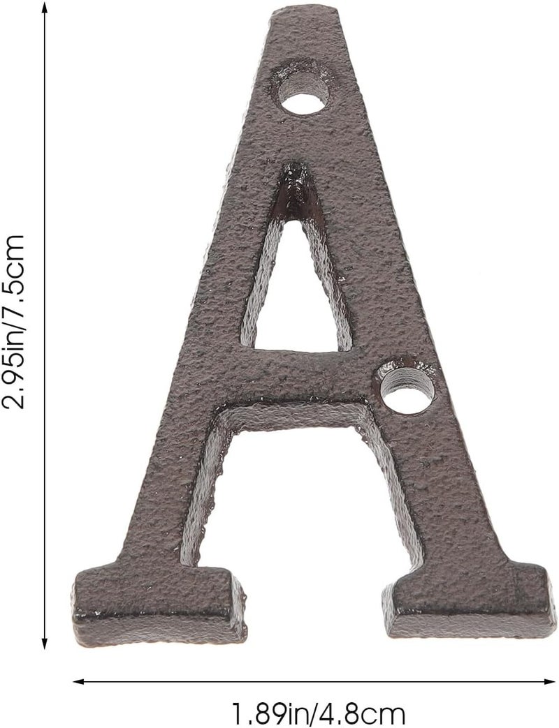 Cast Iron House Letters Outdoor Address Letters for Door Farmhouse Wall Decor Vintage for Exterior Signage - Image 1
