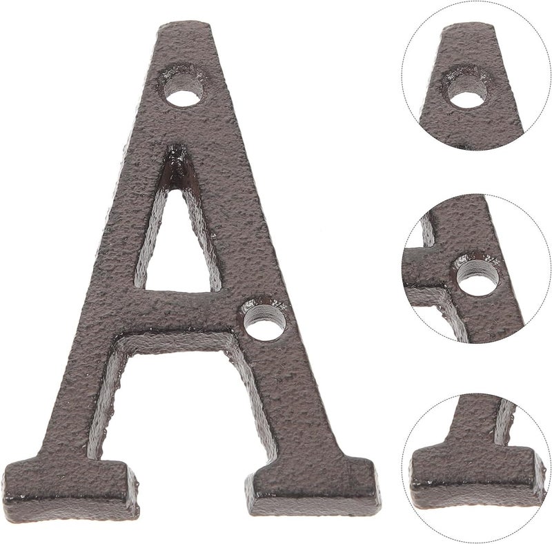 Cast Iron House Letters Outdoor Address Letters for Door Farmhouse Wall Decor Vintage for Exterior Signage - Image 3
