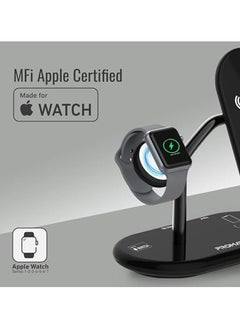 Generic Promate Wireless Charging Station, 4-in-1 Charging Dock with 5W Magnetic MFi Apple Watch Charger, 15W Qi Charging Stand, 24W USB-C Power Delivery Port and 5W/10W Qi Charging Pad  - Image 4