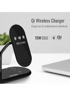 Generic Promate Wireless Charging Station, 4-in-1 Charging Dock with 5W Magnetic MFi Apple Watch Charger, 15W Qi Charging Stand, 24W USB-C Power Delivery Port and 5W/10W Qi Charging Pad  - Image 5