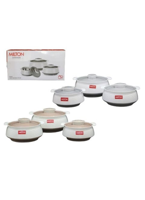 3-Piece Stainless Steel Inner Food Container Set (1000ml, 1500ml, 2500ml)
