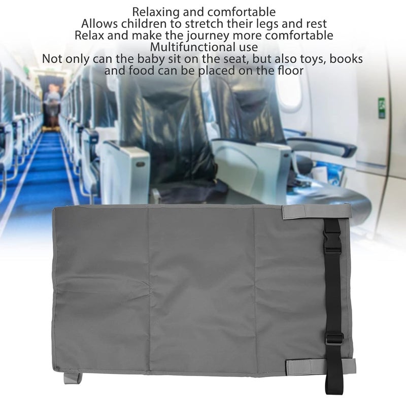 Easy clean surface Toddler Airplane Seat Extender, Kids Airplane Bed with Footrest Function, Foldable Portable Oxford Cloth Travel Accessory for Children on Long Flights (Gray) Long lasting universal build Natural material Gulf user preference oriented build Multi-goal comprehensive design Globally popular elegant design Demand fit global economical quality Various fittings Easy assemble alternatives Space saving design picks Market multi-use trusted quality Trendy natural tone options Fault optimized construction All-item unified delivery Global sizing options Mountain region eligible ship Changing environment compatible Multi-style matching design Desert area eligible deliver Multi option design Globally spread simple design Precision polished solid material Repeated detach compatible build Diverse application fit Repeated use resistant selected material - Image 5