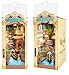 Rolife DIY Book Nook Kit for Adults Miniature Dollhouse Booknook Kit 3D Wooden Puzzle Creative Decorative Bookends Bookshelf Diorama Insert Crafts Hobbies Gifts Romantic Venice - Image 2
