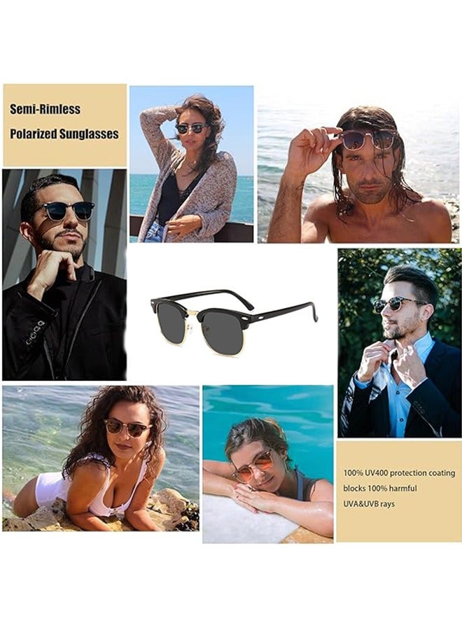 نظارات شمسية مستقطبة شبه بدون إطار حماية من الأشعة فوق البنفسجية 400 للرجال والنساء - Image 5