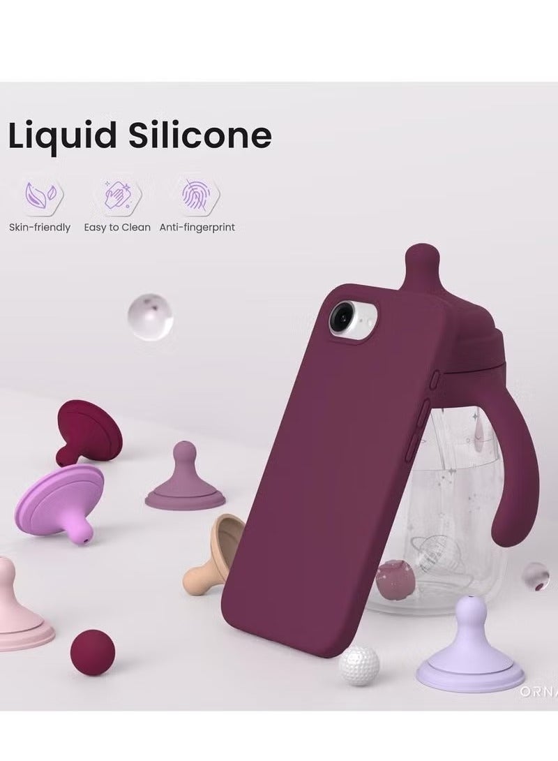 Raxoom iPhone 16e Case Cover 6.1-Inch â€“ Premium Silicone Protective Phone Case with Soft Microfiber Lining, Anti-Scratch Shockproof Bumper, Slim Fit Drop Protection, Durable & Lightweight Grip-Friendly Cover for iPhone 16e â€“ Daily Use & Stylish Design Maroon - Image 5