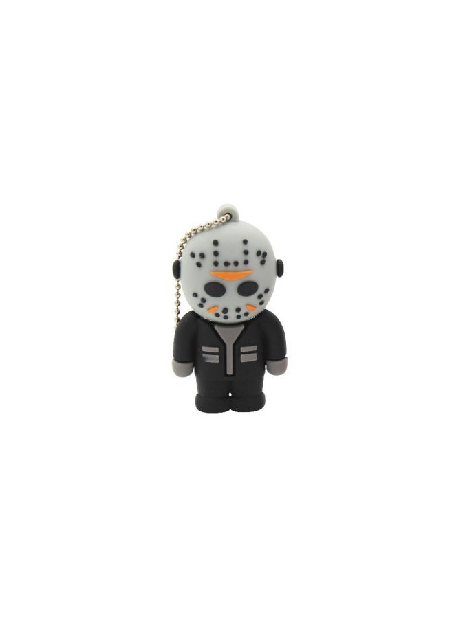 Generic Cartoon USB Flash Disk 3.0 & 2.0 Human Organ Skeleton Skull 64G Halloween Gift Skull Skull Skull USB Flash Disk-Color:2.0 Jumping Ghost-Capacity:8GB  - Image 1
