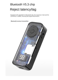 General Bluetooth 5.3 Transmitter Receiver Adapter without AUX 3.5mm Stereo for Headphone TV PC Car Speaker with Digital Display  - Image 2