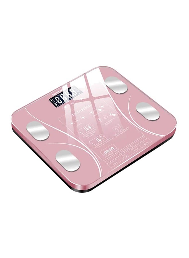 High Precision Digital BMI  Intelligent Electronic Body Weight Scale , Pink - Image 1