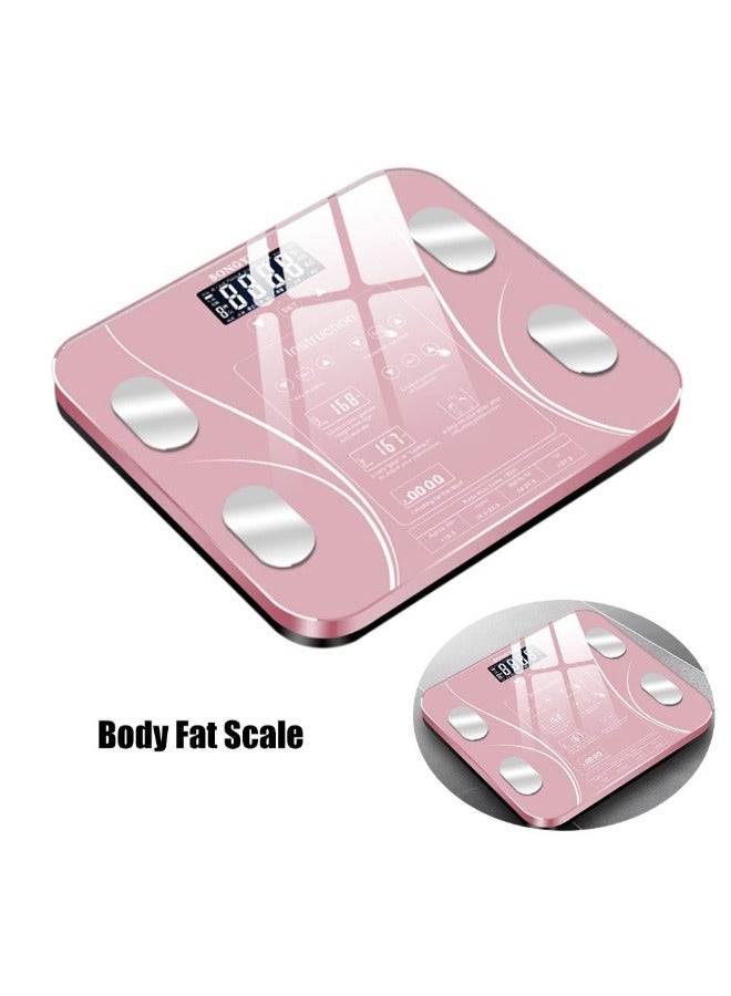 High Precision Digital BMI  Intelligent Electronic Body Weight Scale , Pink - Image 2