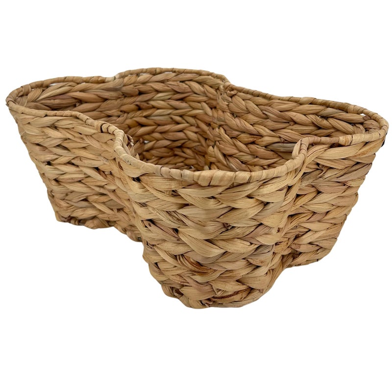 OtterPets Dog Toy Basket, Hyacinth Cat & Dog Bone Shaped Basket, Wicker Pet Toy Bin Organizer, Dog Toy Storage (17x13 Hyacinth) - Image 1
