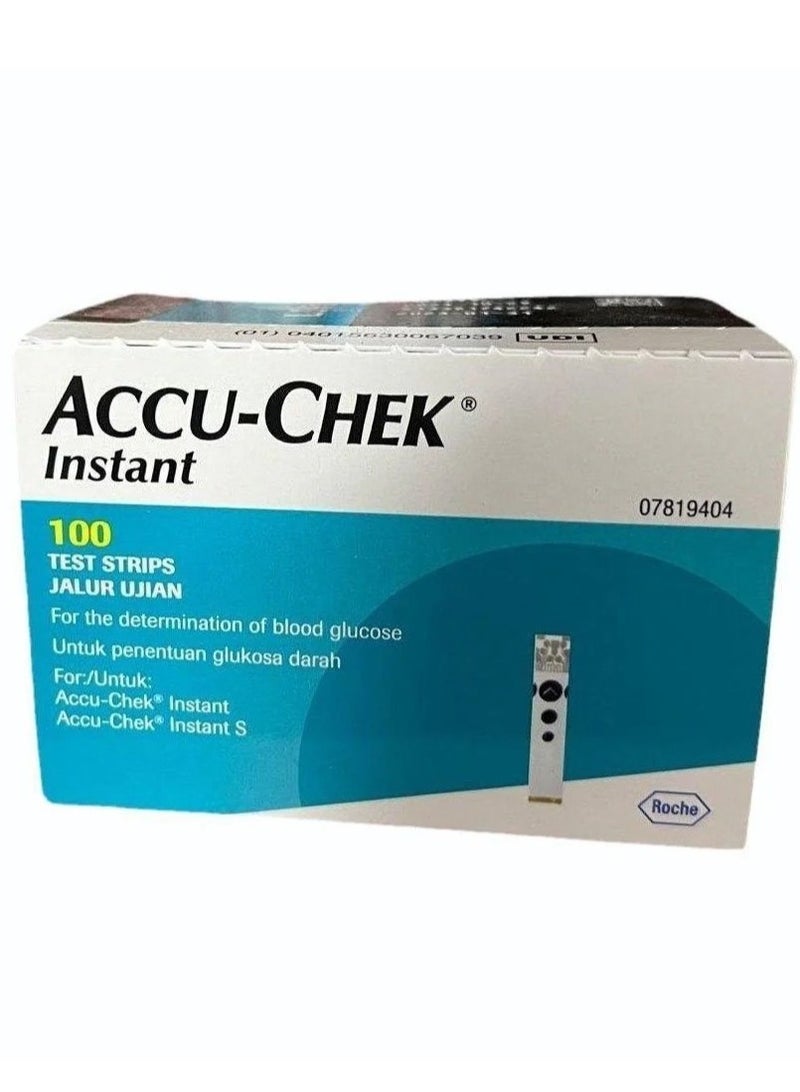 ACCU-CHEK Original Accu Chek Instant Test Strip Set 100 Test - Image 5