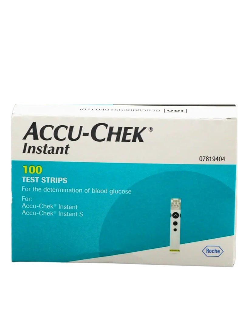 ACCU-CHEK Original Accu Chek Instant Test Strip Set 100 Test - Image 4