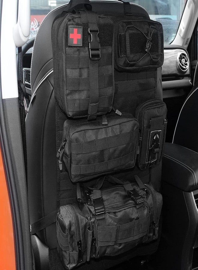 حقيبة تخزين/حقيبة تعليق خلفية للمقعد الأمامي من Z8 Tactical مع 5 حقائب، تناسب جميع أنواع المركبات - Image 1
