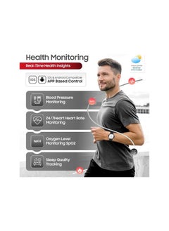 SWISS MILITARY Swiss Military DOM6 Smartwatch 1.43" AMOLED, Bluetooth Calling, Multi Language, Health & Sports Tracking, Wireless Charging, 7 Days Battery, IP67, iOS/Android Compatible, Black Frame with Black Strap  - Image 4