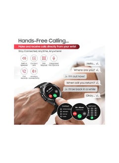 SWISS MILITARY Swiss Military DOM6 Smartwatch 1.43" AMOLED, Bluetooth Calling, Multi Language, Health & Sports Tracking, Wireless Charging, 7 Days Battery, IP67, iOS/Android Compatible, Black Frame with Black Strap  - Image 5