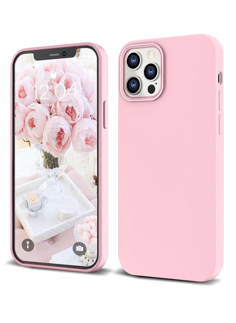 BORTONY iPhone 12 Pro Protective Case Liquid Gel Silicone Rubber Soft Silky Touch Anti Scratch Shockproof Back Cover Compatible with Apple iPhone 12 Pro 6.1 Inch - Image 1