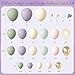 Amandir 173Pcs Dusty Green Purple Pink Balloon Arch Garland Kit Lavender Pastel Blush Pink Yellow Mist Green Gold Confetti Balloons for Easter Shower Wedding Tea Wildflower Birthday Party Decorations - Image 4