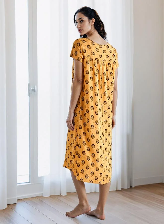 Splash FAV Printed Night Dress