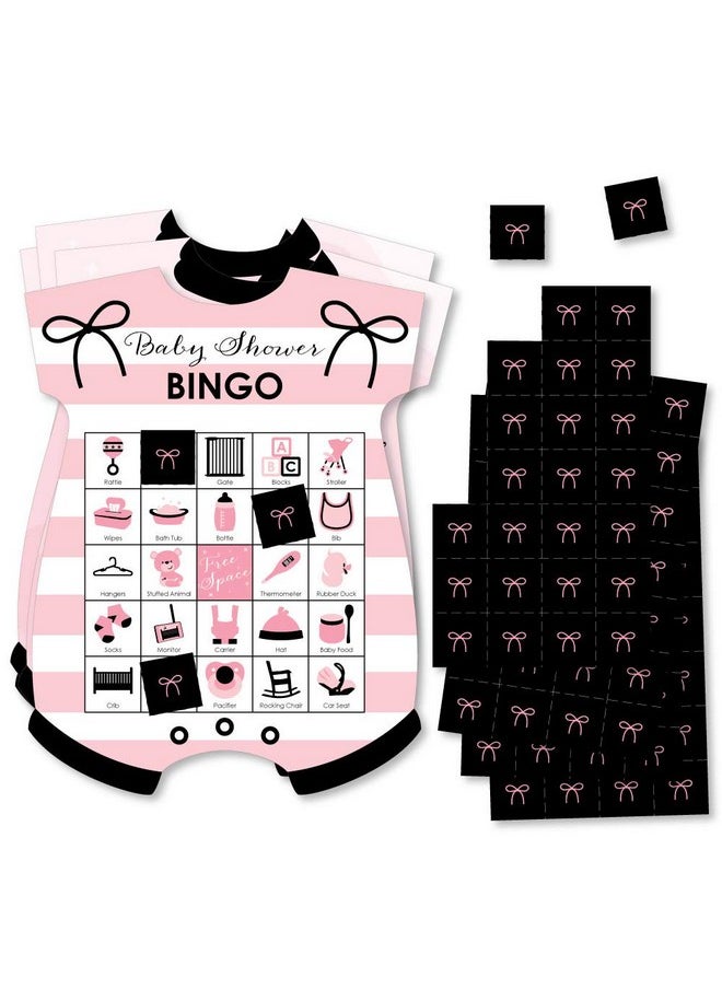 Big Dot of Happiness Big Dot of Happiness Paris, Ooh La La - Picture Bingo Cards and Markers - Paris Themed Baby Shower Shaped Bingo Game - Set of 18  - Image 1