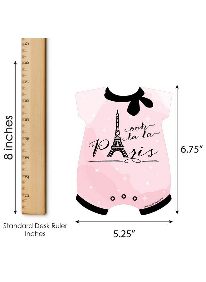 Big Dot of Happiness Big Dot of Happiness Paris, Ooh La La - Picture Bingo Cards and Markers - Paris Themed Baby Shower Shaped Bingo Game - Set of 18  - Image 4