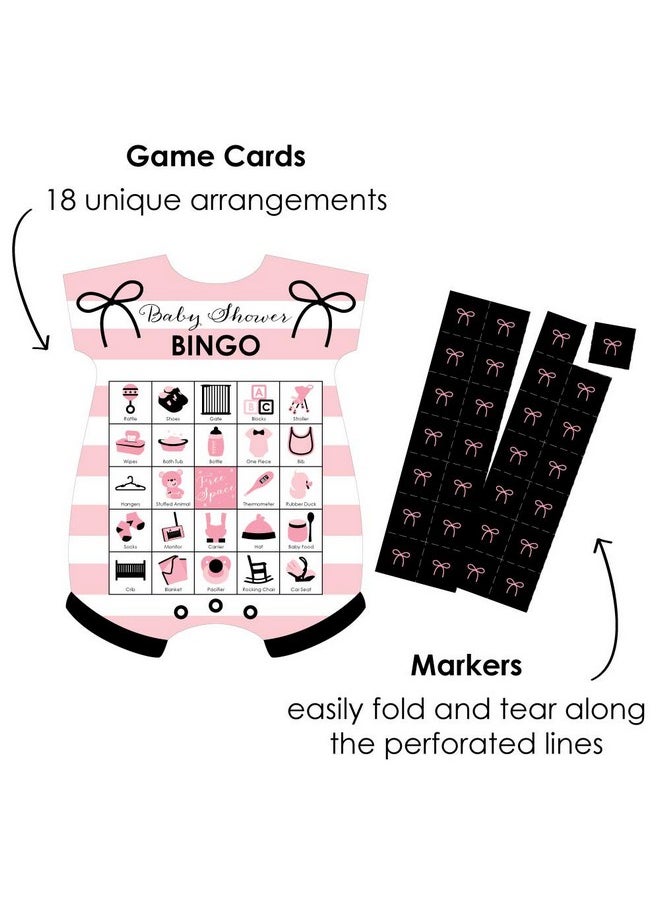 Big Dot of Happiness Big Dot of Happiness Paris, Ooh La La - Picture Bingo Cards and Markers - Paris Themed Baby Shower Shaped Bingo Game - Set of 18  - Image 2