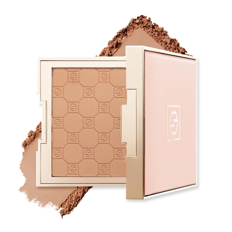 Jouer Soft Focus Hydrate & Setting Powder - Pressed Powder with Matte Finish - Blurring Powder for Fine Lines and Pores - Set Face Makeup Foundation or Concealer - Tan - Image 1
