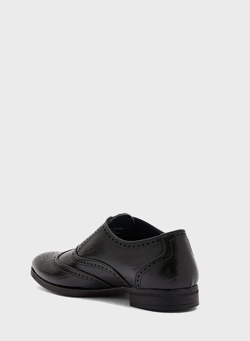 Robert Wood Formal Wing Cap Brogue Lace Ups