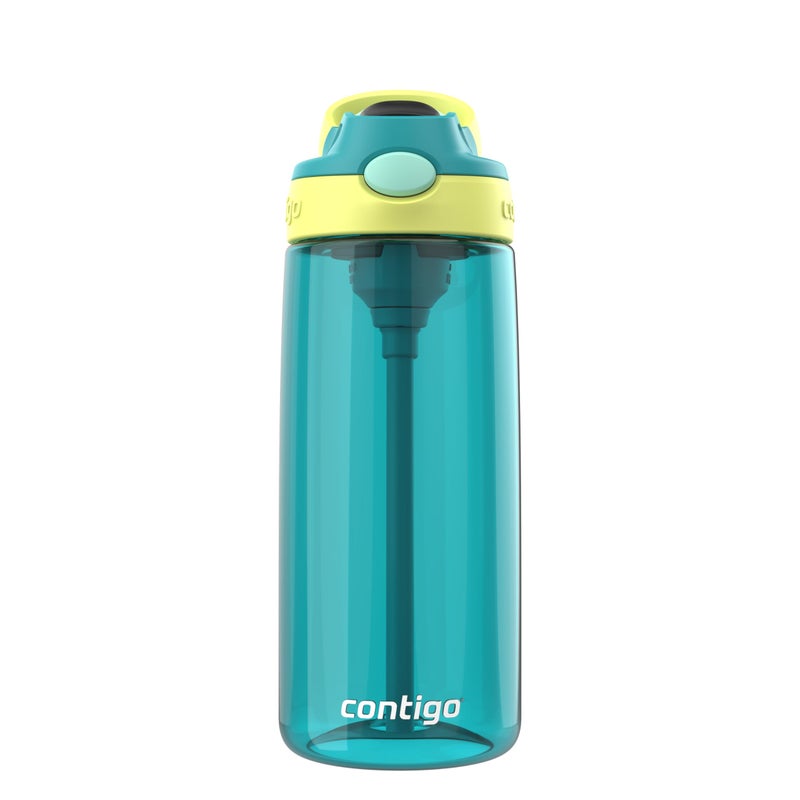 Contigo AutoSpout Kids Water Bottle  20oz  Pack of 1  Juniper/Limelight - Image 1