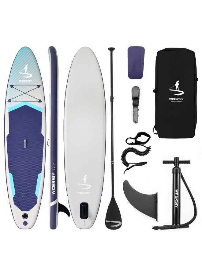 Wkersiy 335CM Grey Inflatable SUP Board | All-Water Performance Series, Neutral-Tone Versatility & Pro-Grade Durability - Image 1