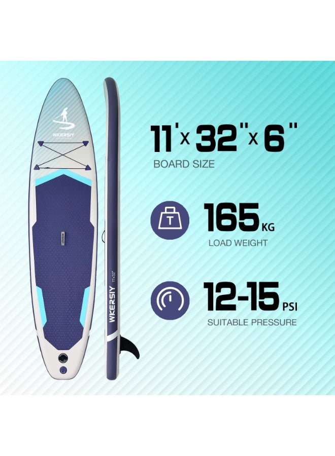 Wkersiy 335CM Grey Inflatable SUP Board | All-Water Performance Series, Neutral-Tone Versatility & Pro-Grade Durability - Image 2