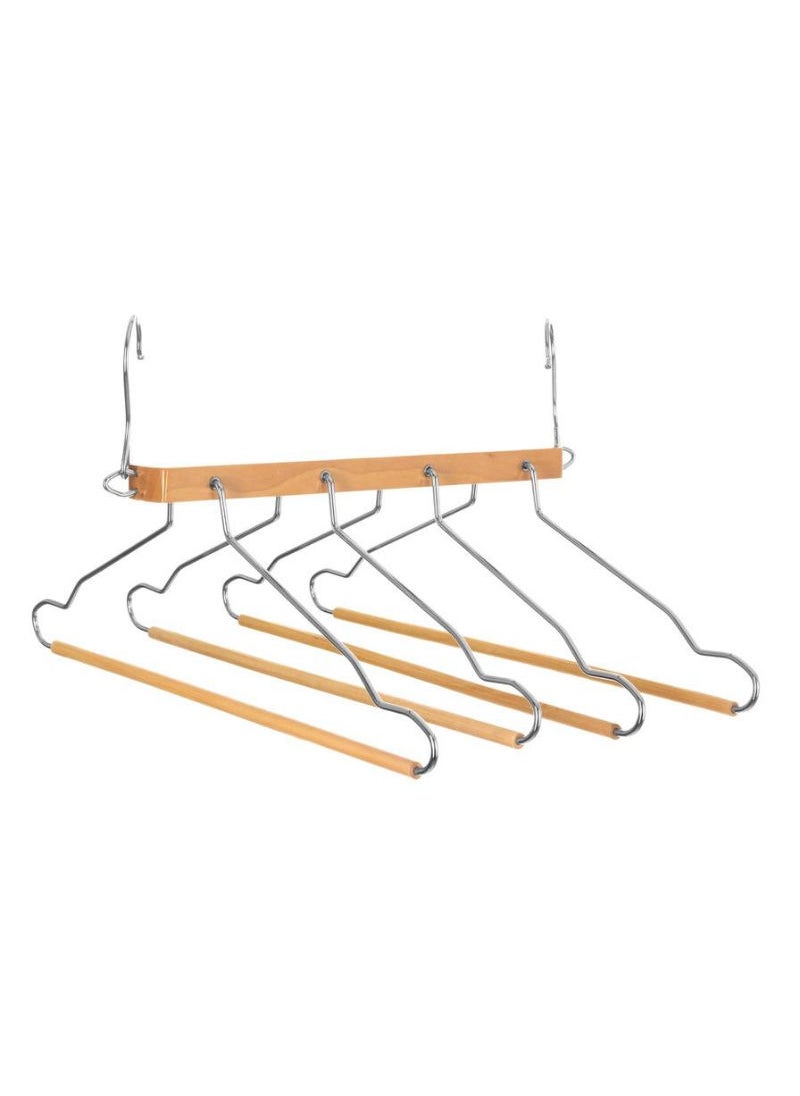 5five Wood 4 Shirt Pant Hanger 41.7 x 3 x 44.5cm 