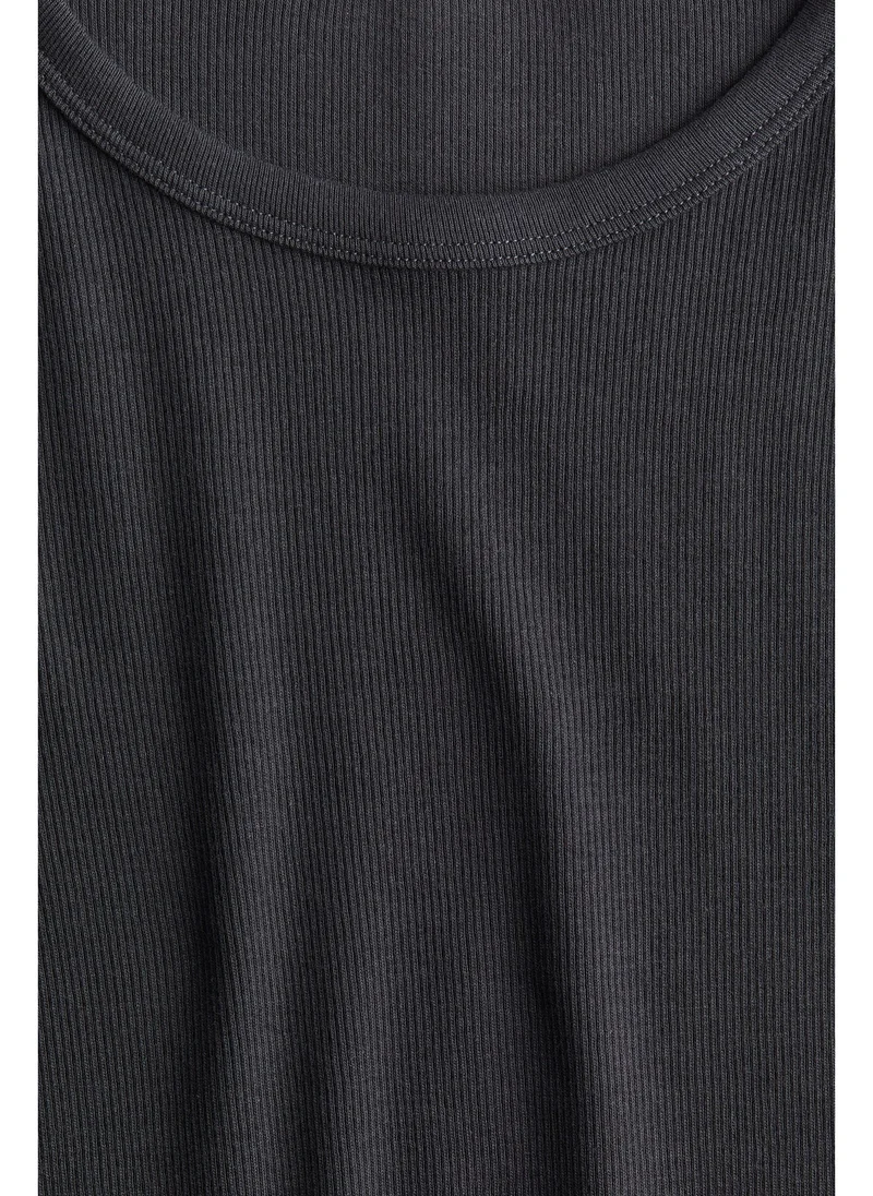 H&M Ribbed cotton top