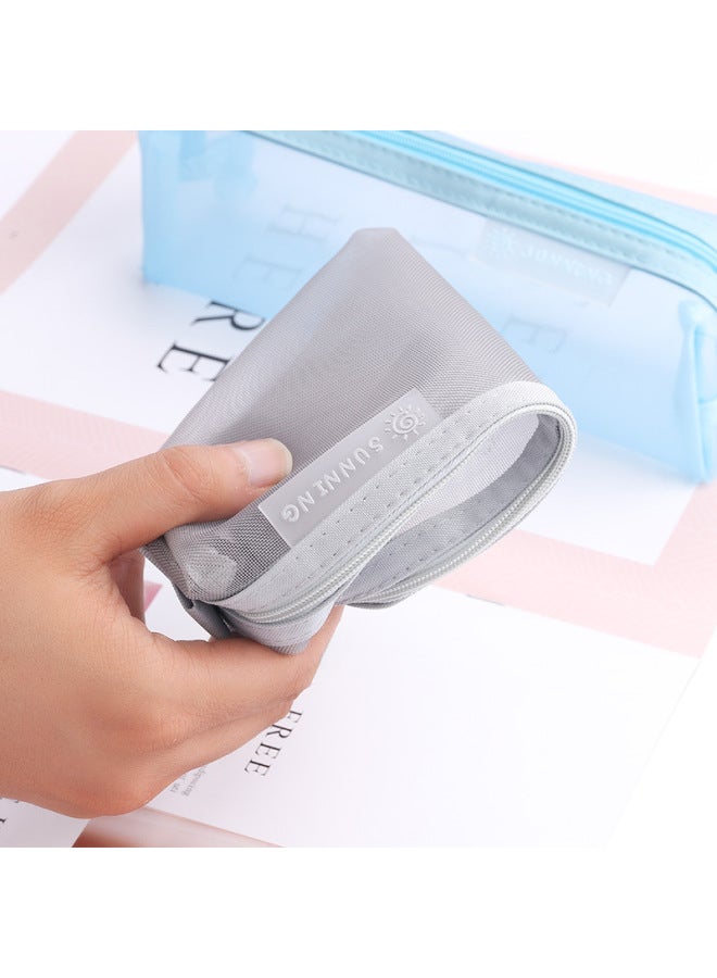 Kaba Bear Transparent Stationery Bag Special For Examination Students Mesh Simple Pencil Bag For Men And Women Junior High School Students Pencil Bag For High School Entrance Examination - Image 4