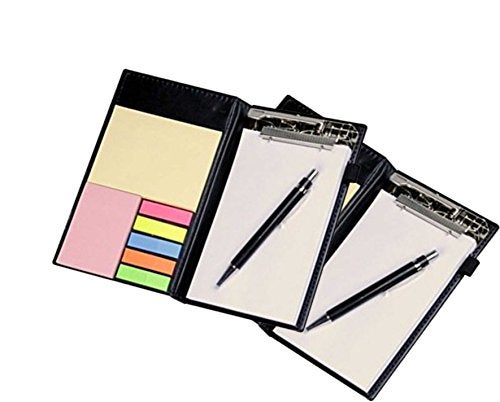 COI Memo Note Pad|Memo Note Book with Sticky Notes & Clip Holder in Diary Style… (White 2 pcs) - Image 3