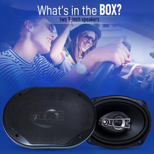 Wagzo-Component Speaker for Car 900Watts 2Way Coaxial Music System with Bass Woofer Sound 9-Inch Stereo System for Car 900W Max Output - Image 3