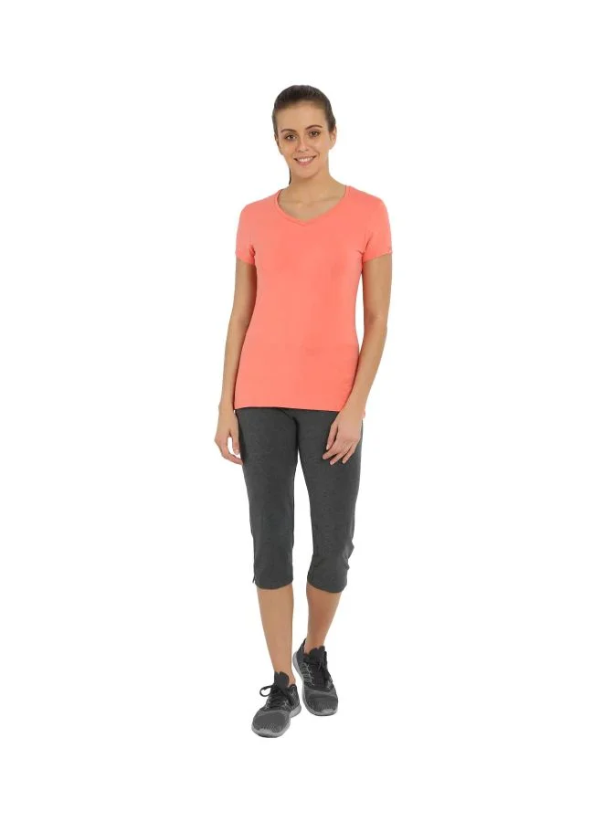 Jockey grey 1300 Women Super Combed Cotton Elastane Stretch Slim Fit for Women | Best Price UAE