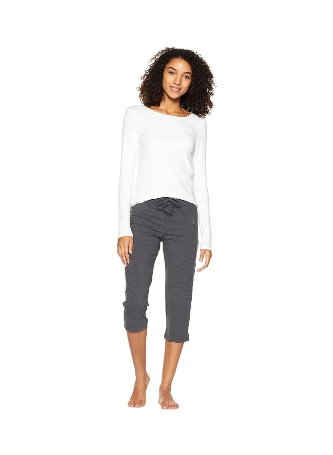 Jockey grey 1300 Women Super Combed Cotton Elastane Stretch Slim Fit for Women | Best Price UAE