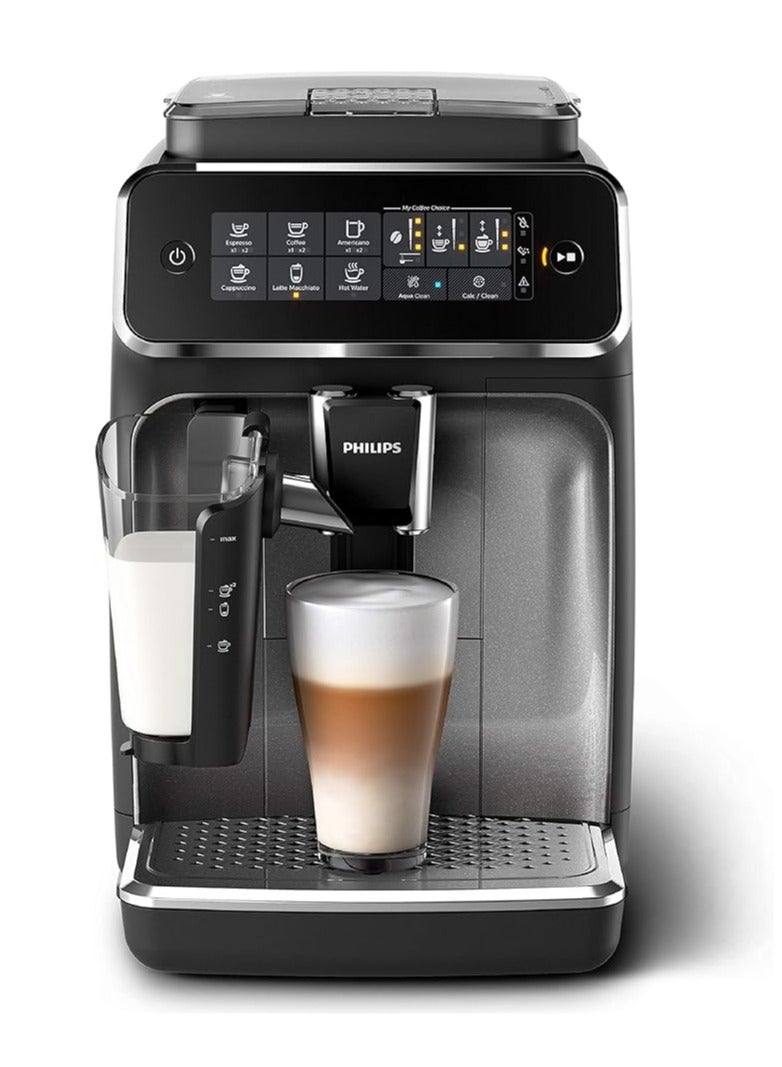 Philips Philips Fully Automatic Espresso Machine Series 3200-1500W, 5 Beverages, Latte Go, Touch Display, 1.8L Water Tank Capacity, Black/Silver - EP3246/73 - Image 1