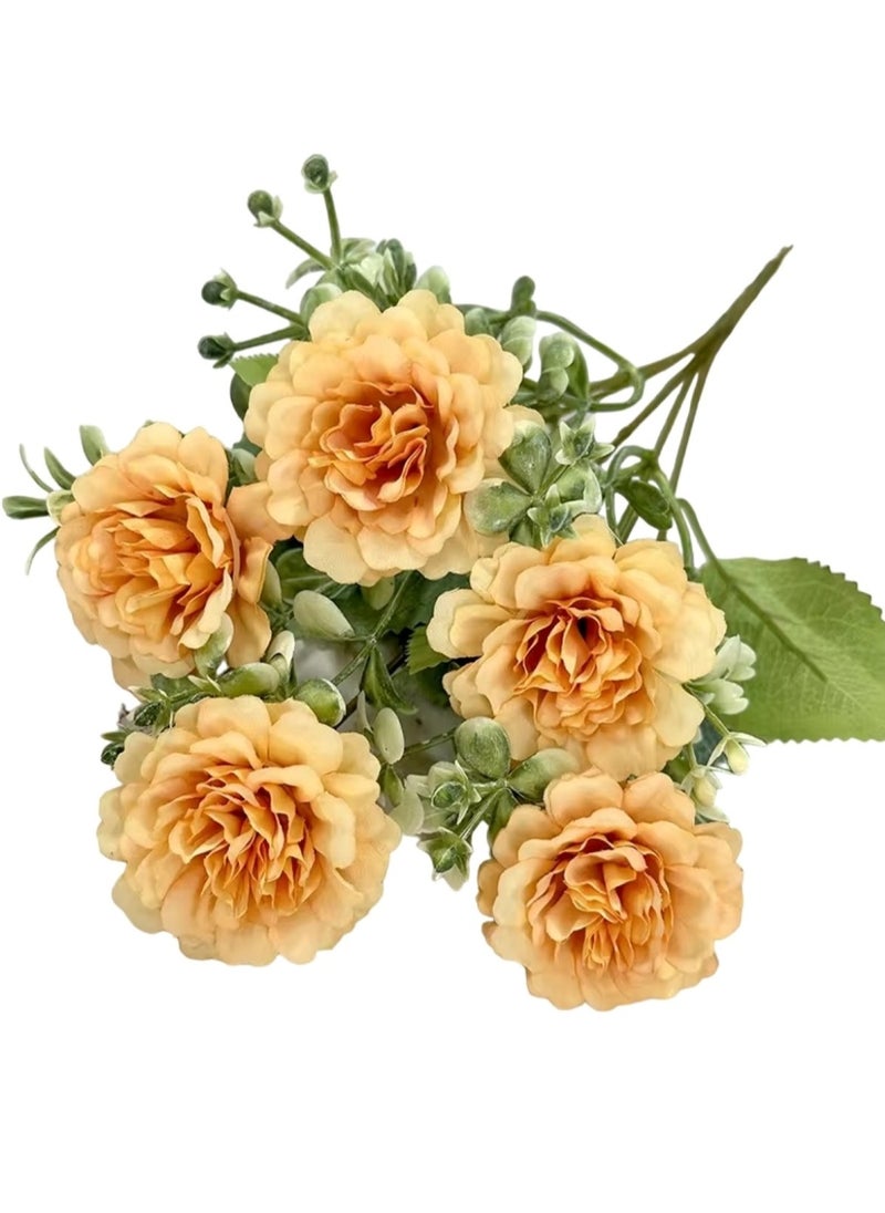 Huitich Pack Of 4 Artificial Flower Decor for Home, Parties, and Weddings Assorted  - Image 3
