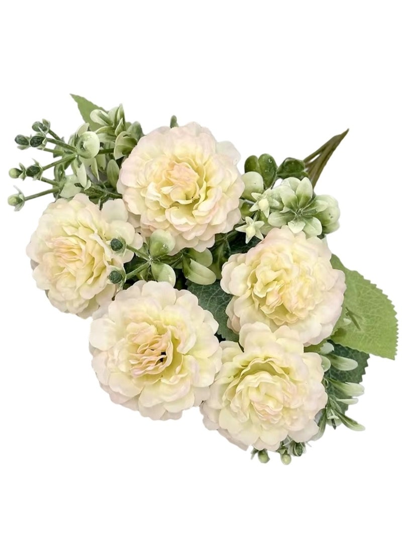 Huitich Pack Of 4 Artificial Flower Decor for Home, Parties, and Weddings Assorted  - Image 4