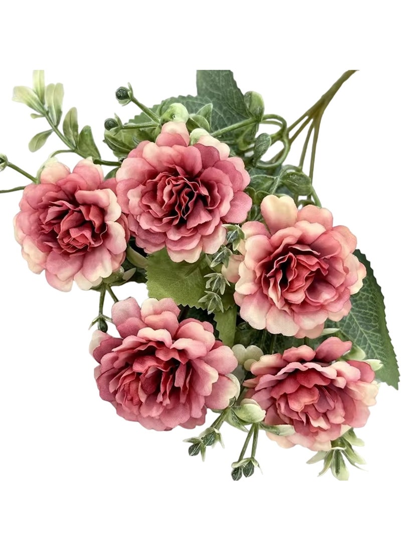 Huitich Pack Of 4 Artificial Flower Decor for Home, Parties, and Weddings Assorted  - Image 2