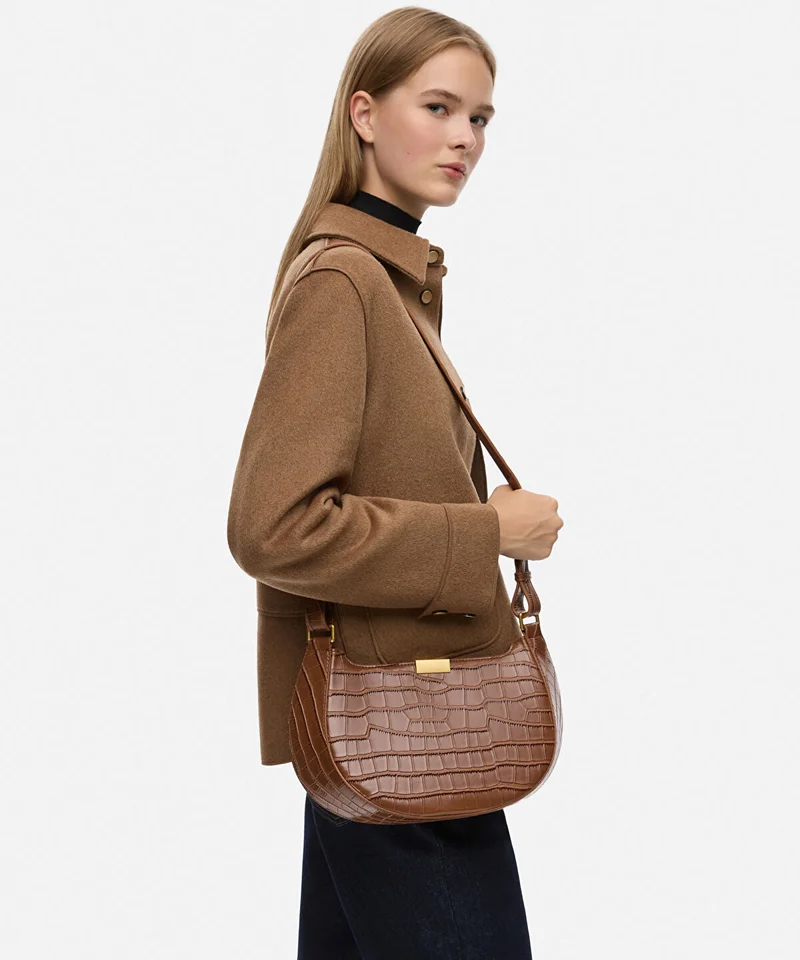 Ipekyol  Croc-Effect Double-Strap Bag for Women | Best Price UAE