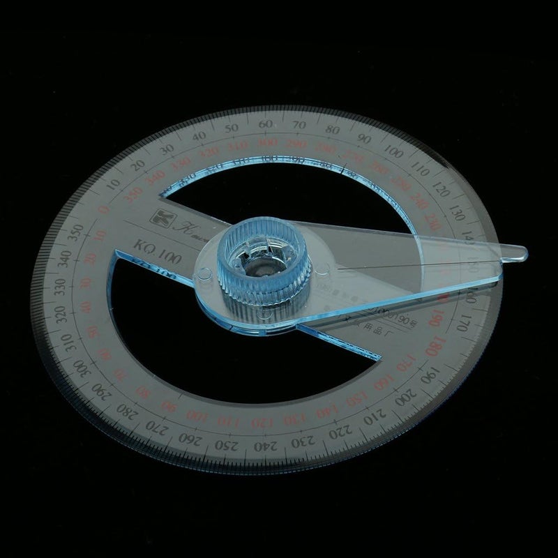 klarako 360 Protractor 360 Degree Protractor Protractors Large Protractor Clear Protractor Protractors Classroom Set Angle Rule Measure 10cm - Image 2